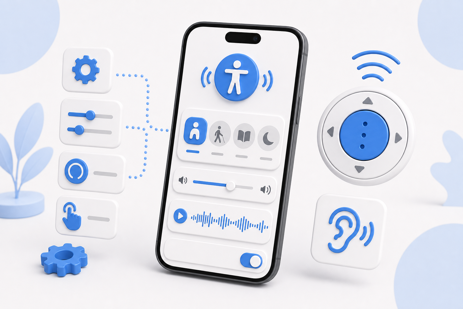Descripción de imagen: ilustración generada para el artículo Exprime Al Máximo El VoiceOver, Configurando Actividades en AliBlueBox.